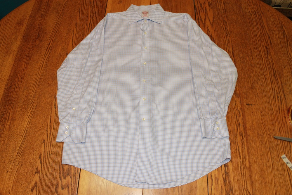 Brooks Brothers Shirt Mens 16.5 33 Madison Non Iron Supima Cotton Plaid Dress